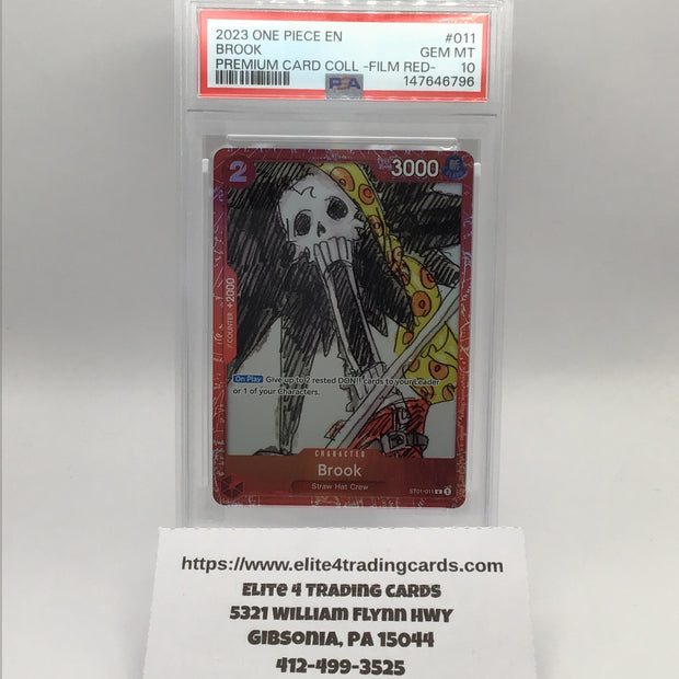 Brook [Red] ST01-011 One Piece Starter Deck 1: Straw Hat Crew (PSA 10)