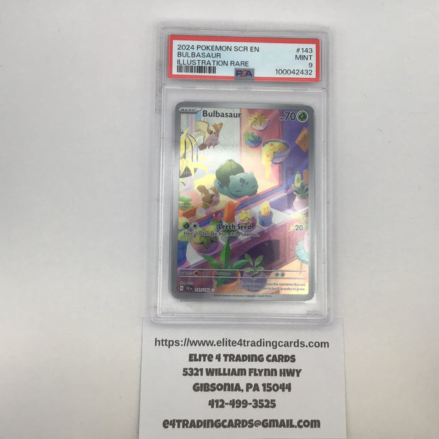 Bulbasaur #143 Pokemon Stellar Crown (PSA 9)