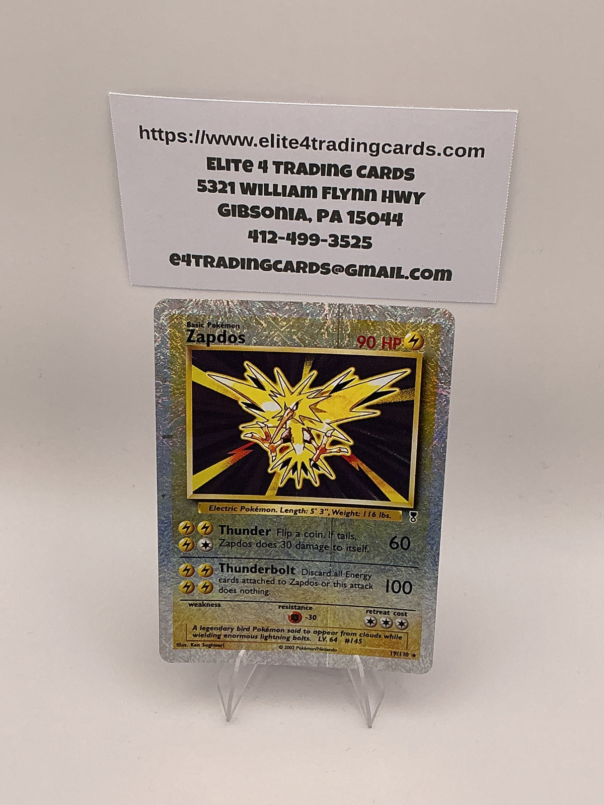 Zapdos - Legendary Collection (LC) Reverse holo - LP+