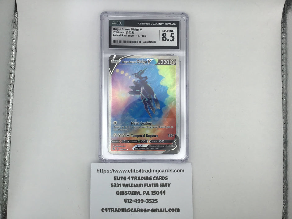 Origin Forme Dialga V #177 Pokemon Astral Radiance (CGC 8.5)