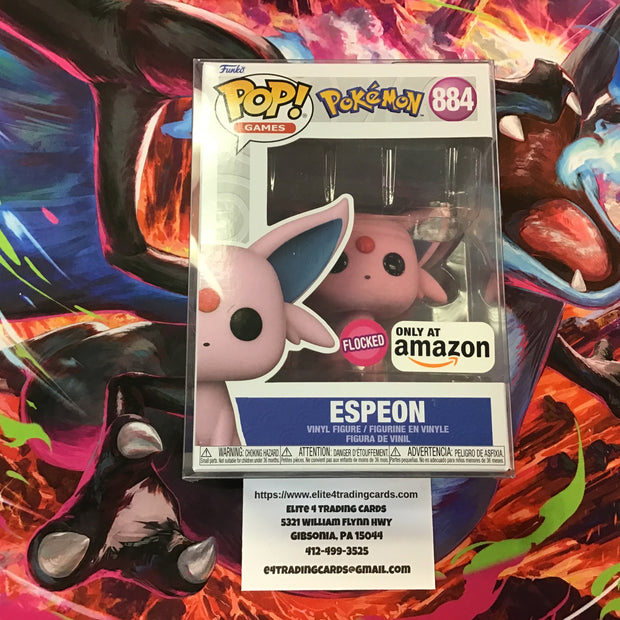 Espeon #884 Funko POP Games (Flocked)