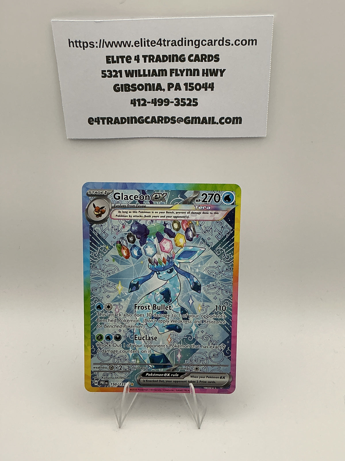 Glaceon ex - 150/131 - SV: Prismatic Evolutions (PRE)