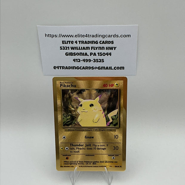 Pikachu - 58/102 (Celebrations Metal Card) - Miscellaneous Cards & Products (MCAP)