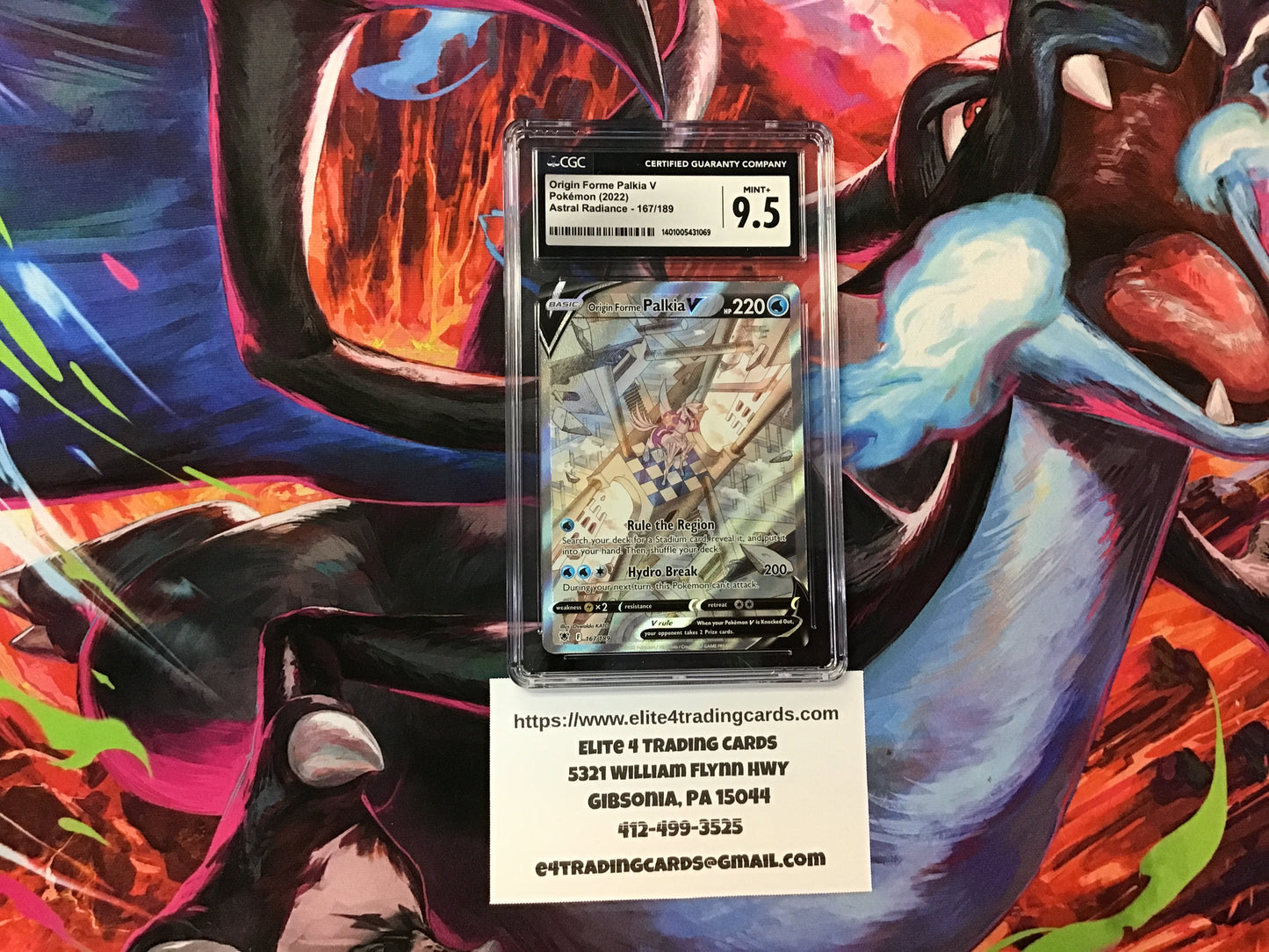 Origin Forme Palkia V #167 Pokemon Astral Radiance (CGC 9.5)