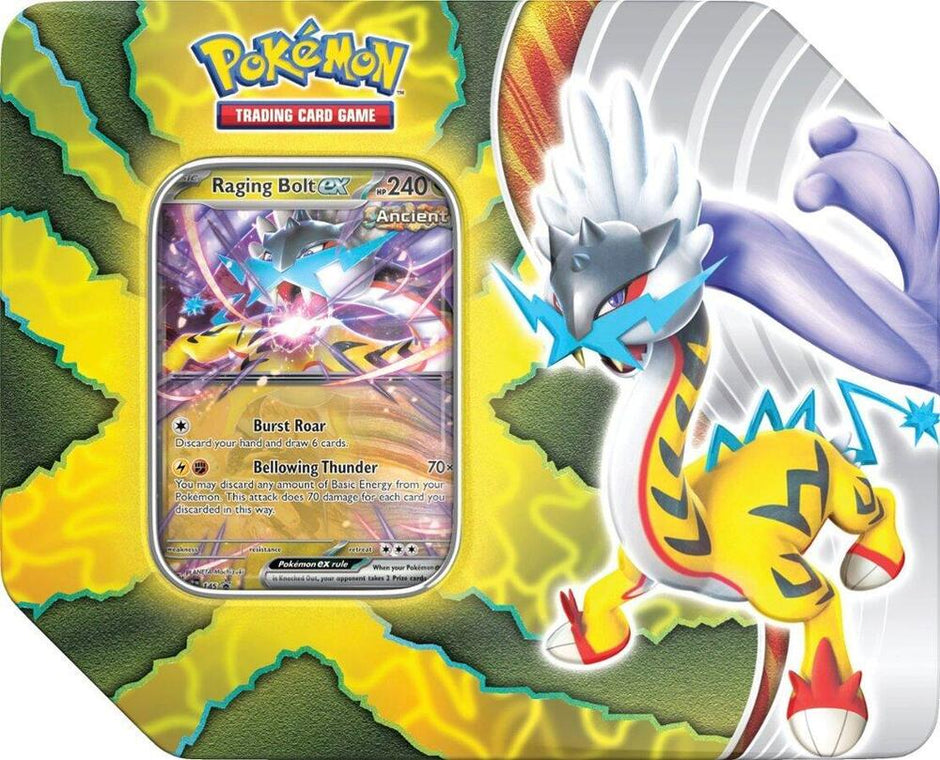 Paradox Destinies Tin [Raging Bolt ex] - Miscellaneous Cards & Products (MCAP)