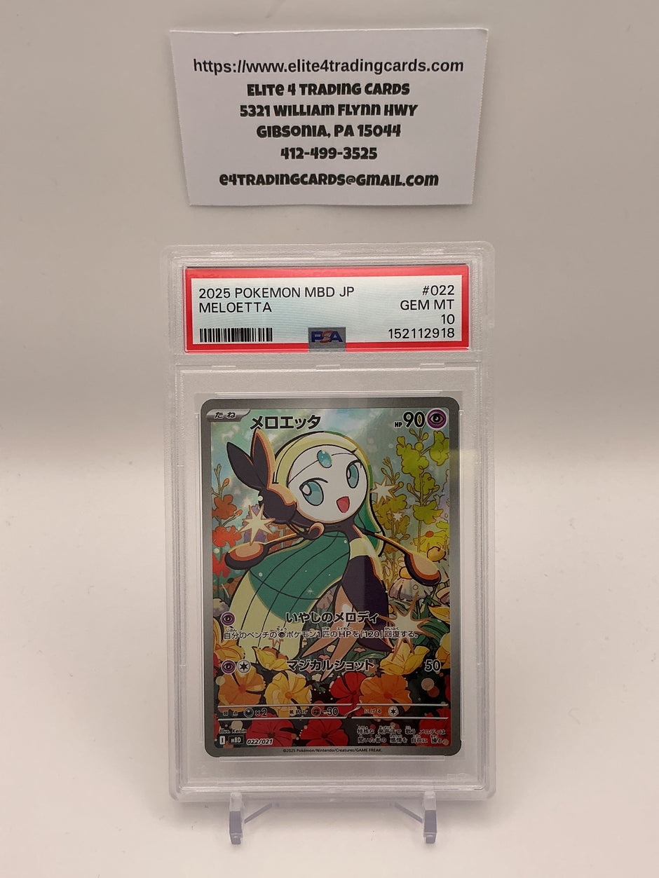 Meloetta #22 Pokemon Japanese Mega Starter Deck Diancie Ex (PSA 10)