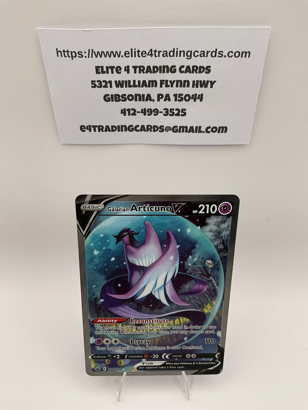 Galarian Articuno V (Alternate Full Art) - SWSH06: Chilling Reign (SWSH06)