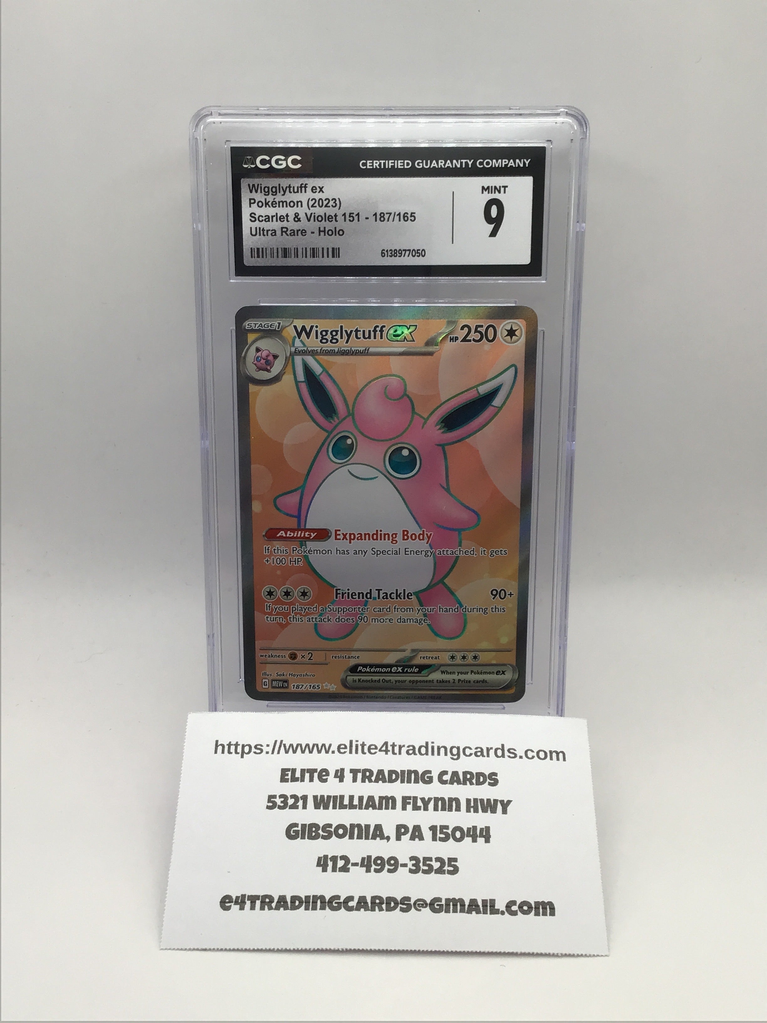 Wigglytuff ex #187 (CGC 9)