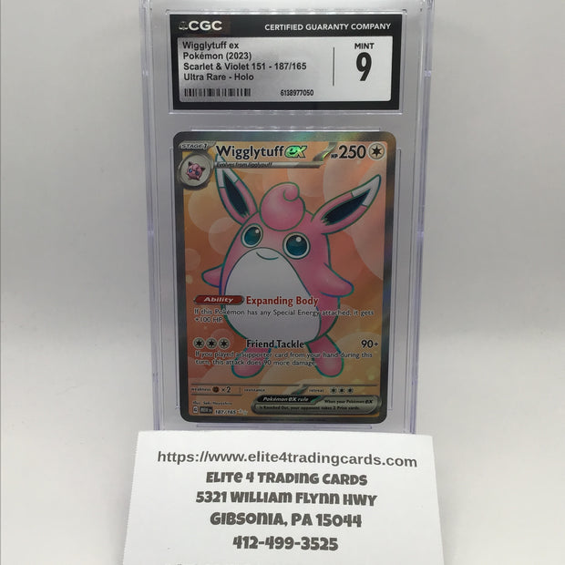 Wigglytuff ex #187 (CGC 9)