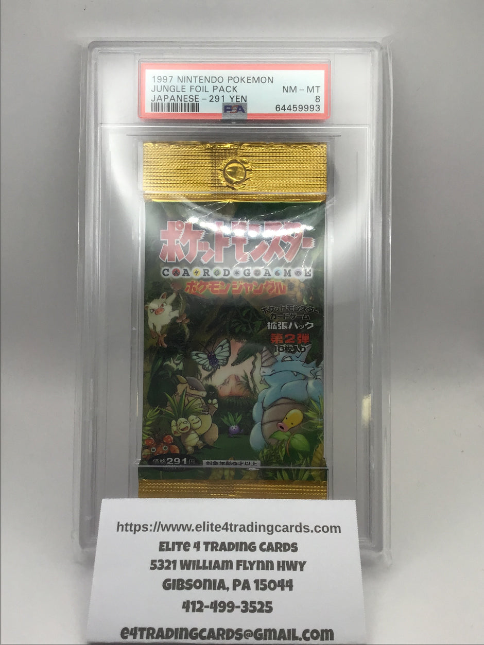 Booster Pack Pokemon Japanese Jungle (PSA 8)