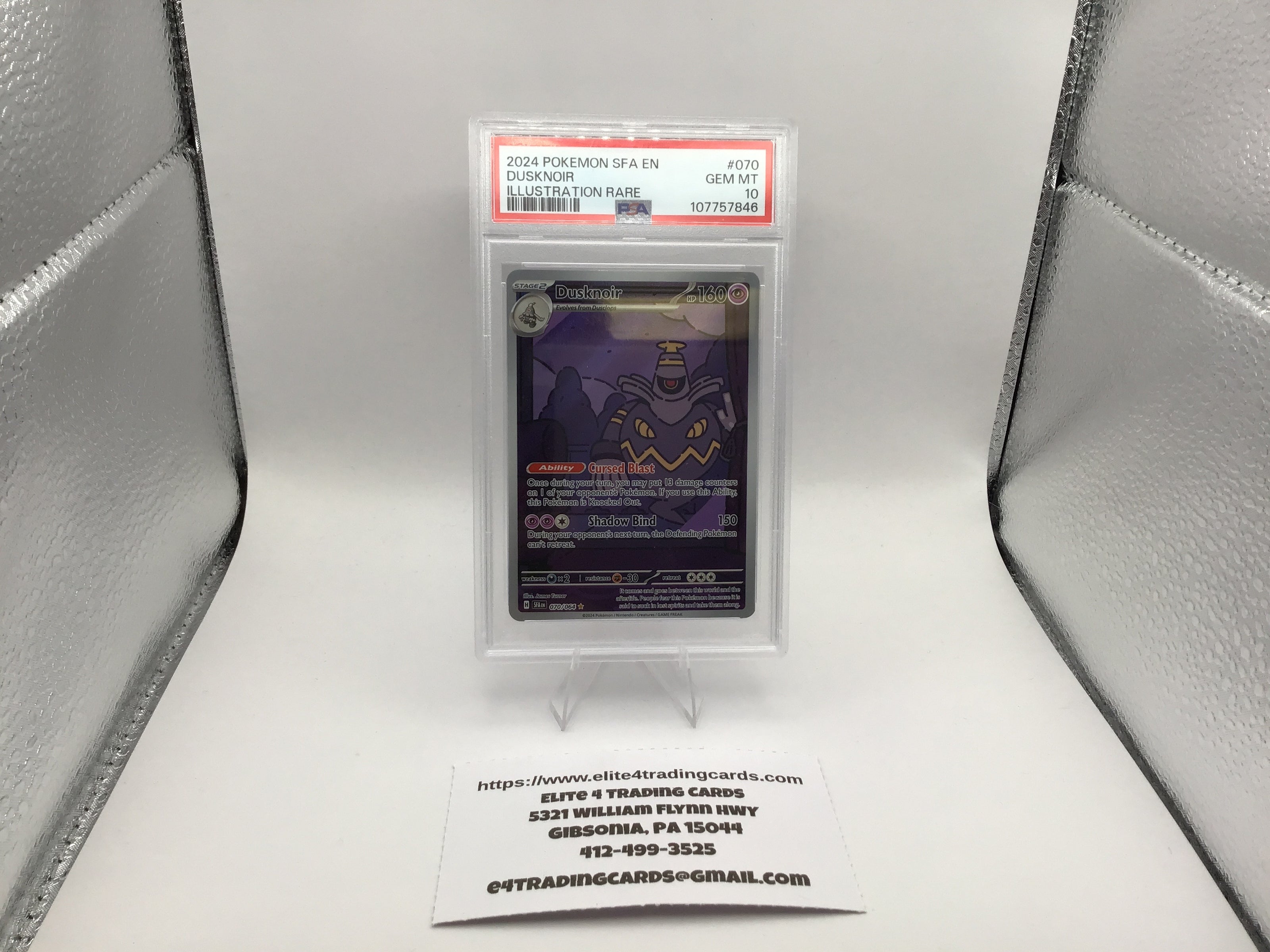 Dusknoir #70 Pokemon Shrouded Fable (PSA 10)