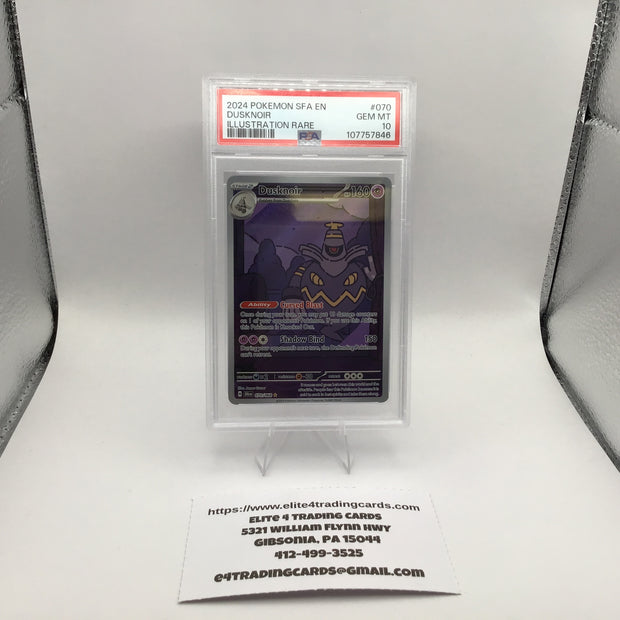 Dusknoir #70 Pokemon Shrouded Fable (PSA 10)