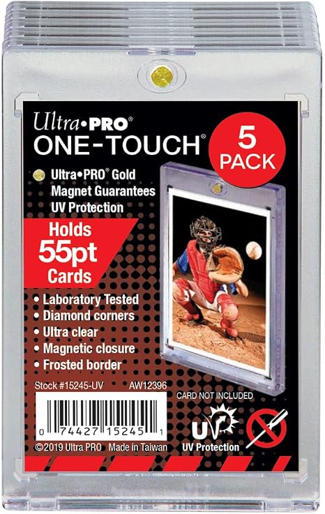 Ultra Pro 55PT UV One-Touch Magnetic Holder, Pack of 5