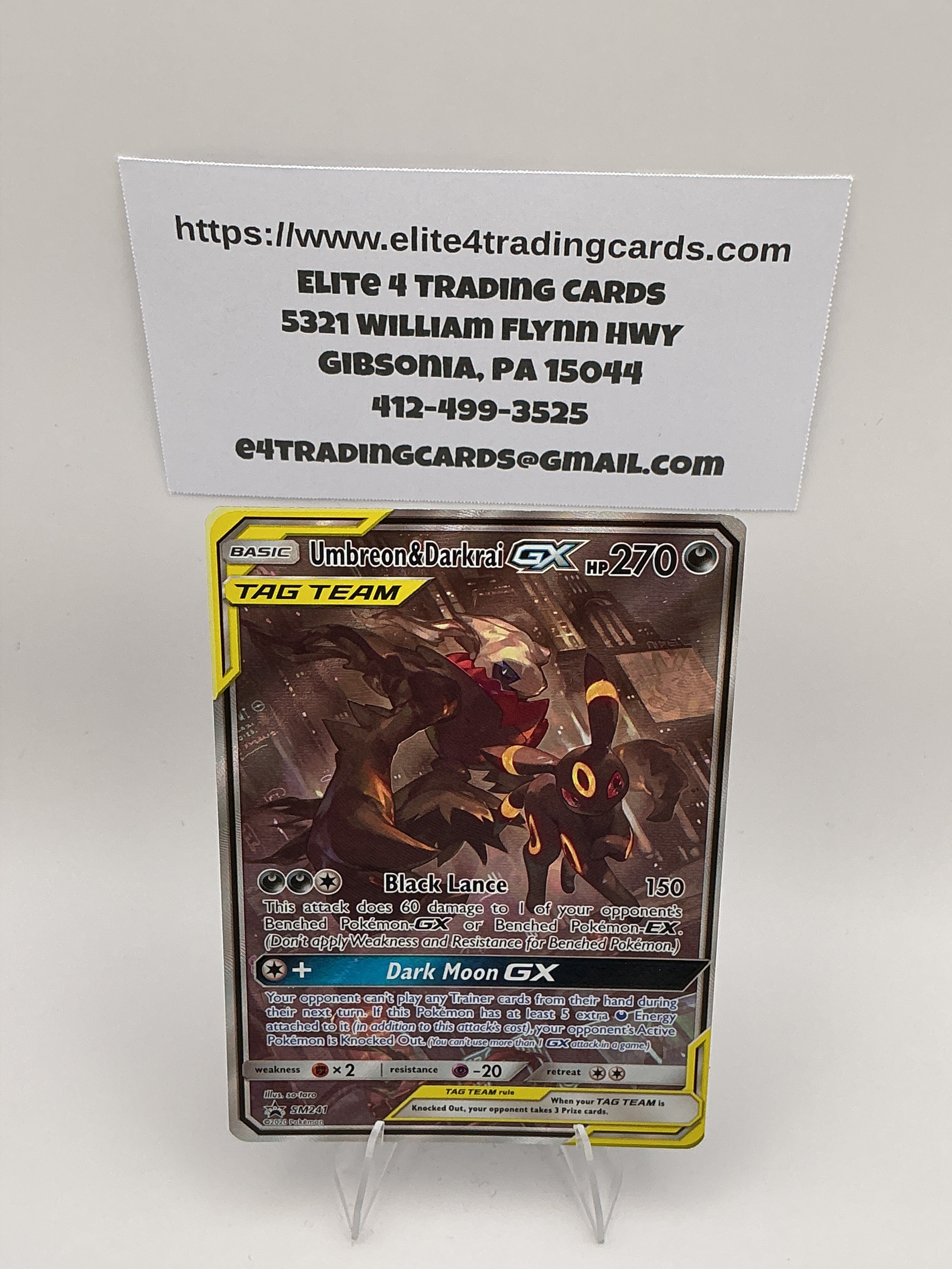 Umbreon & Darkrai GX - SM241 - SM Promos (SMP) NM-LP