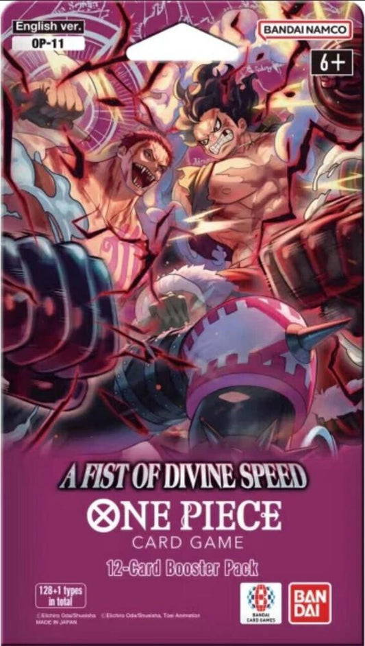 A Fist of Divine Speed - Sleeved Booster Pack - A Fist of Divine Speed (OP11)j