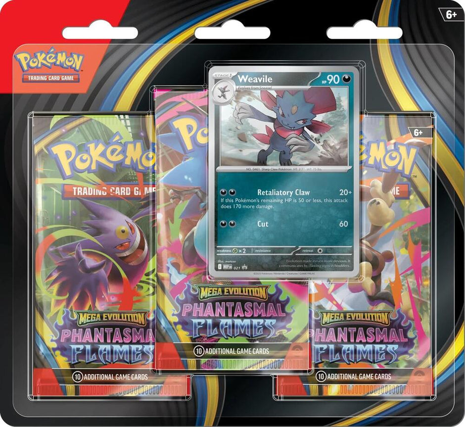 Phantasmal Flames 3 Pack Blister  [Sneasel] - ME02: Phantasmal Flames (PFL)