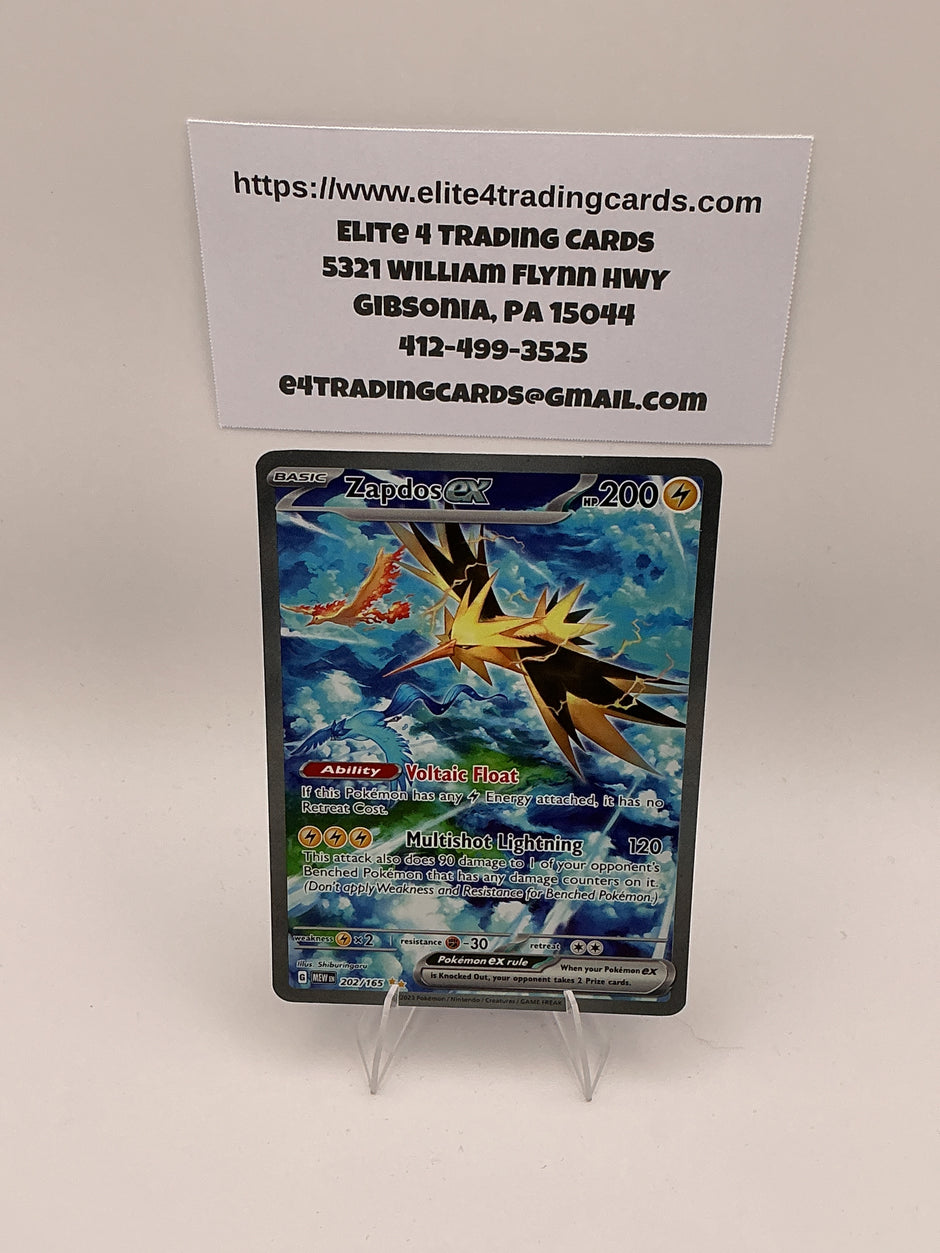 Zapdos ex - 202/165 - SV: Scarlet & Violet 151 (MEW) LP