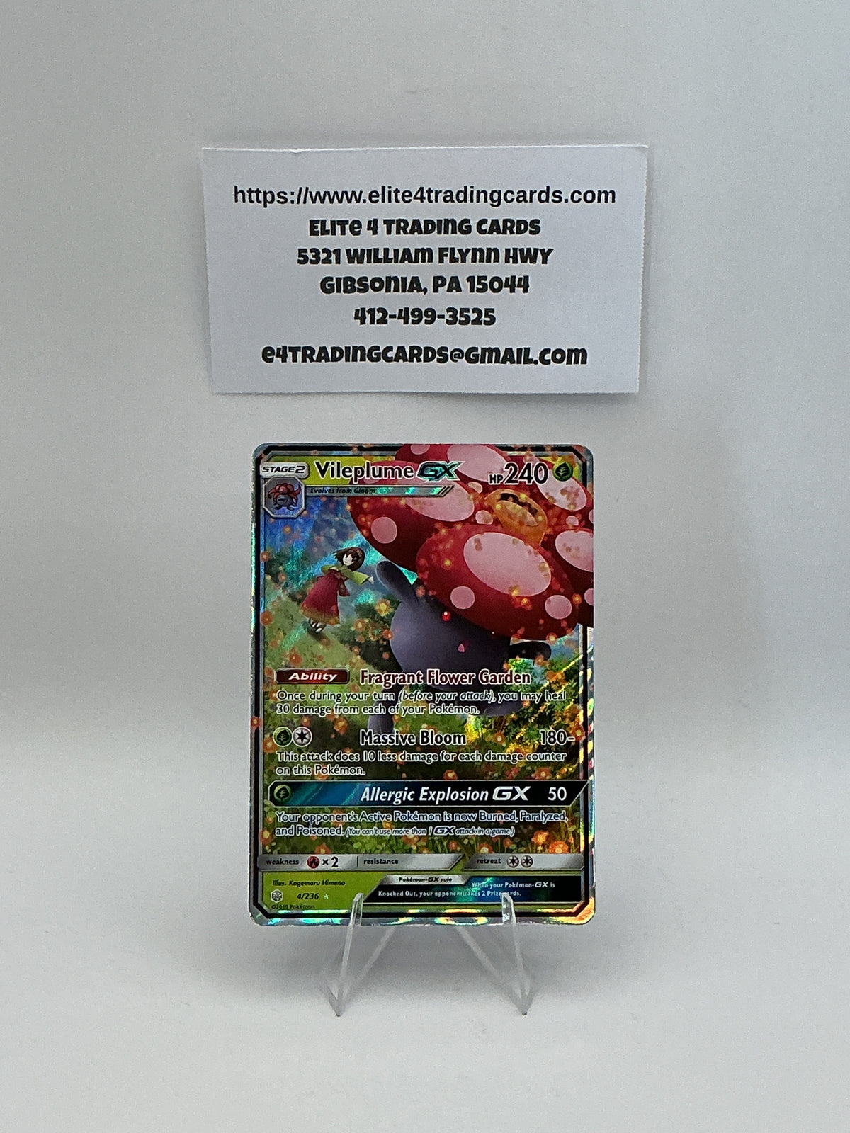 Vileplume GX - 4/236 - SM - Cosmic Eclipse (SM12)