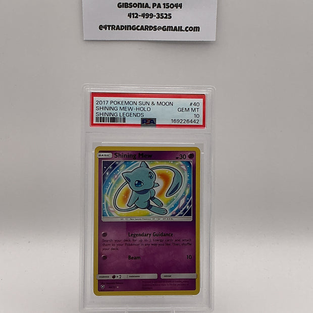 Shining Mew #40 Pokemon Shining Legends (PSA 10)
