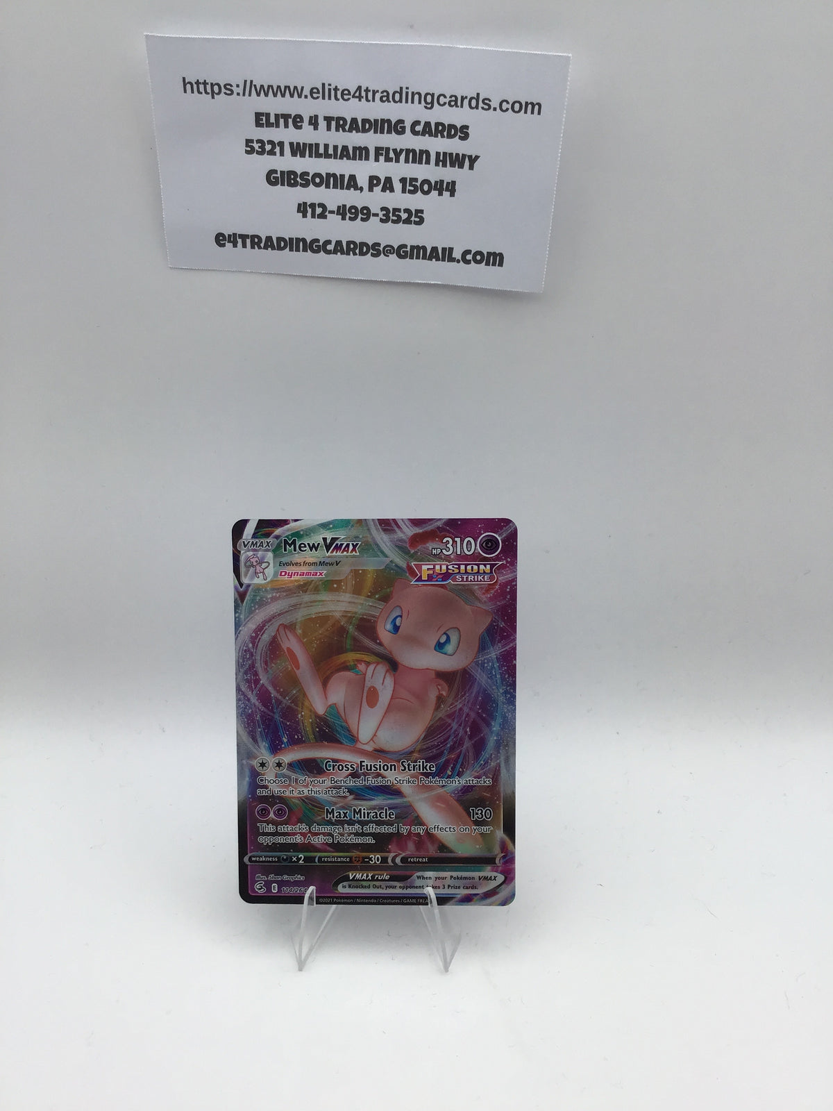Mew VMAX - SWSH08: Fusion Strike (SWSH08) - NM