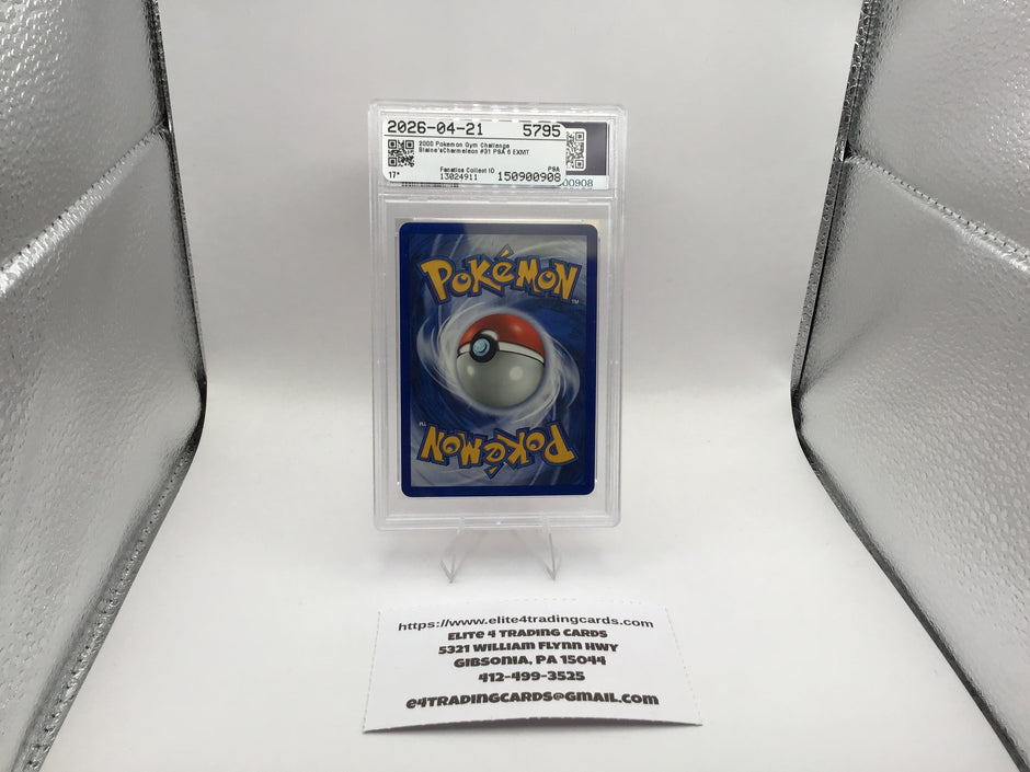 Blaine's Charmeleon #31 Pokemon Gym Challenge (PSA 6)