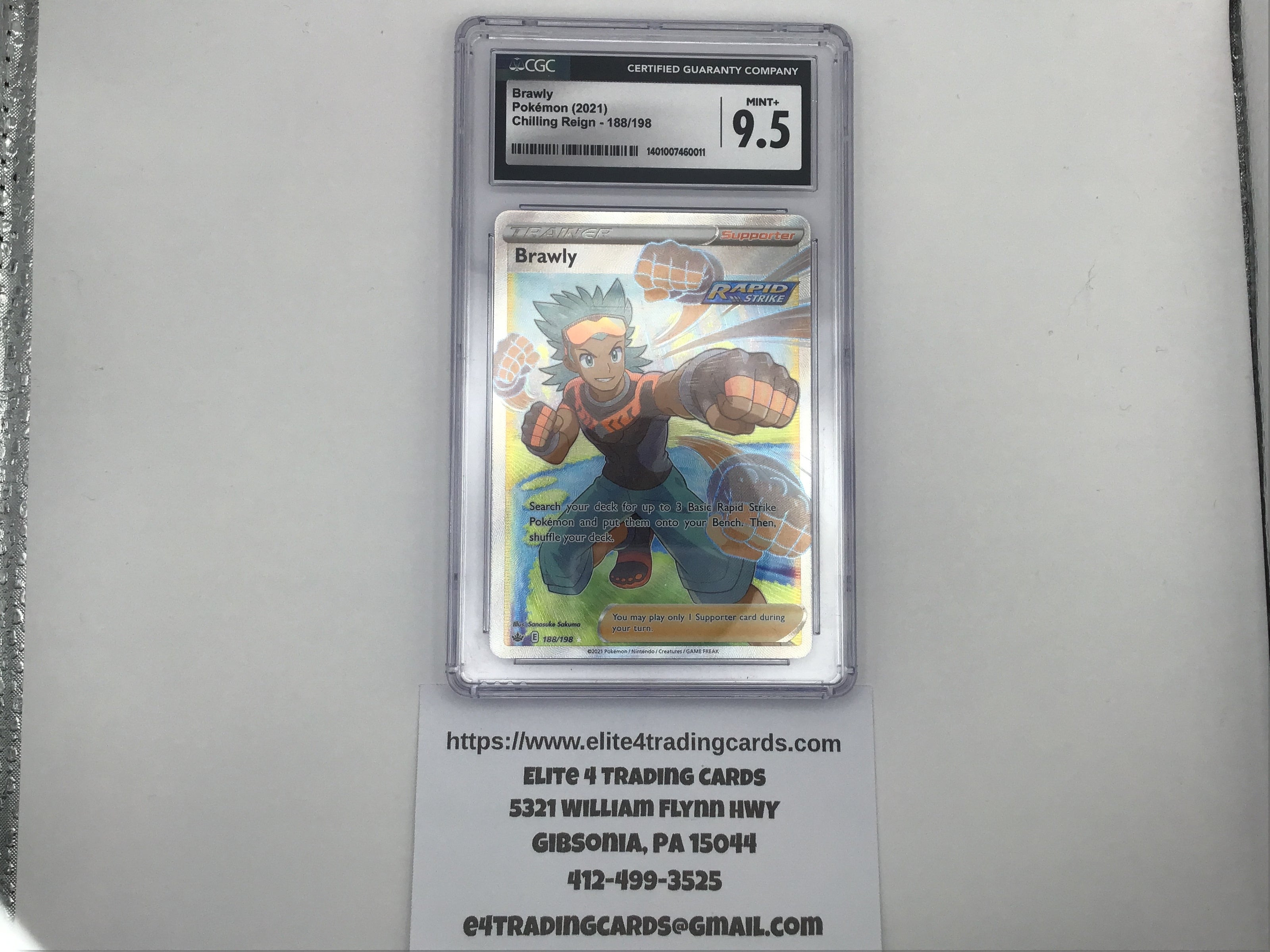 Brawly #188 Pokemon Chilling Reign (CGC 9.5)