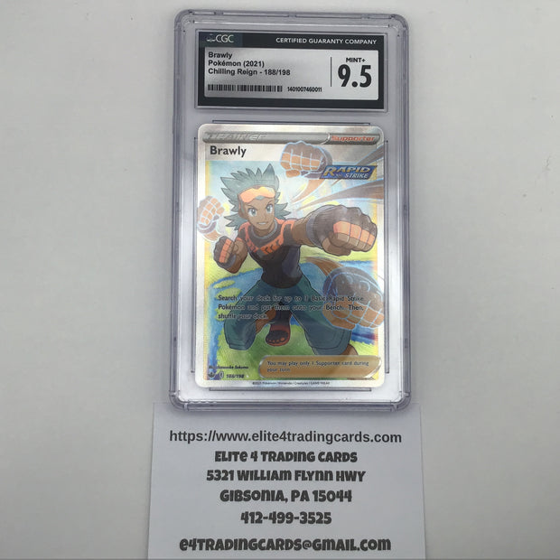 Brawly #188 Pokemon Chilling Reign (CGC 9.5)