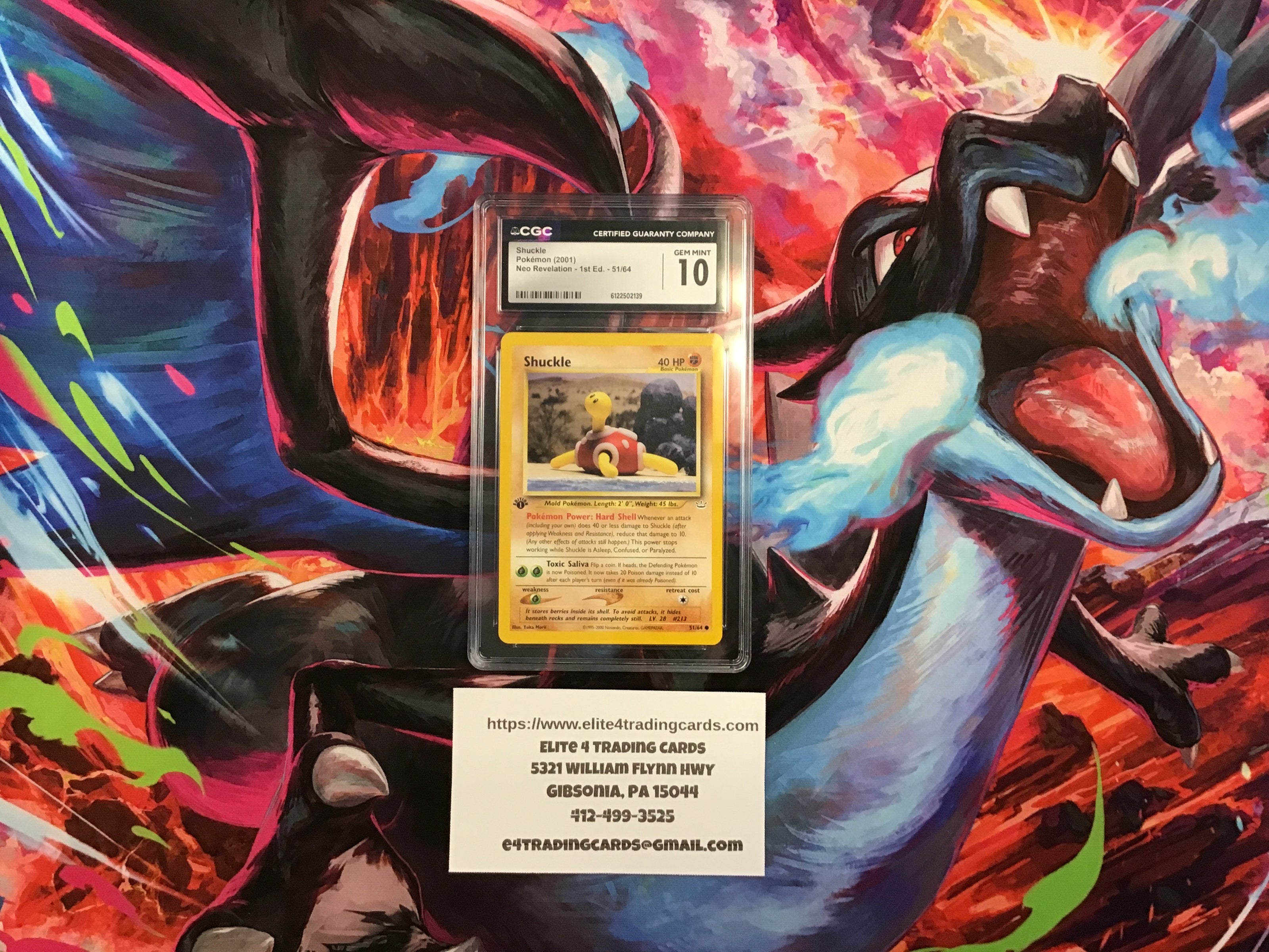 Shuckle [1st Edition] #51 Pokemon Neo Revelation (CGC 10)