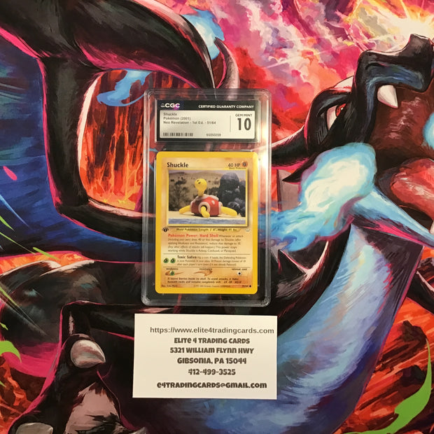 Shuckle [1st Edition] #51 Pokemon Neo Revelation (CGC 10)