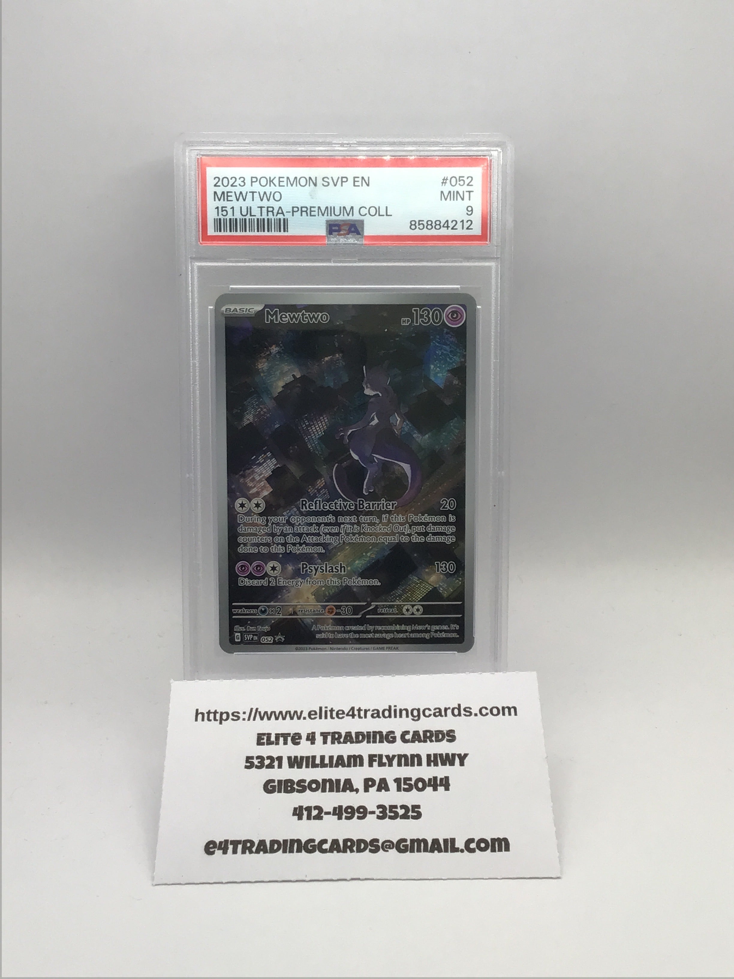 Mewtwo - 052 - SV: Scarlet & Violet Promo Cards (SVP) PSA 9