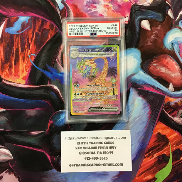 Alolan Exeggutor ex #242 Pokemon Surging Sparks (PSA 10)