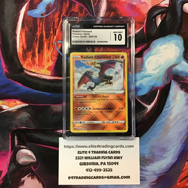 Radiant Charizard #20 Pokemon Crown Zenith (CGC 10)