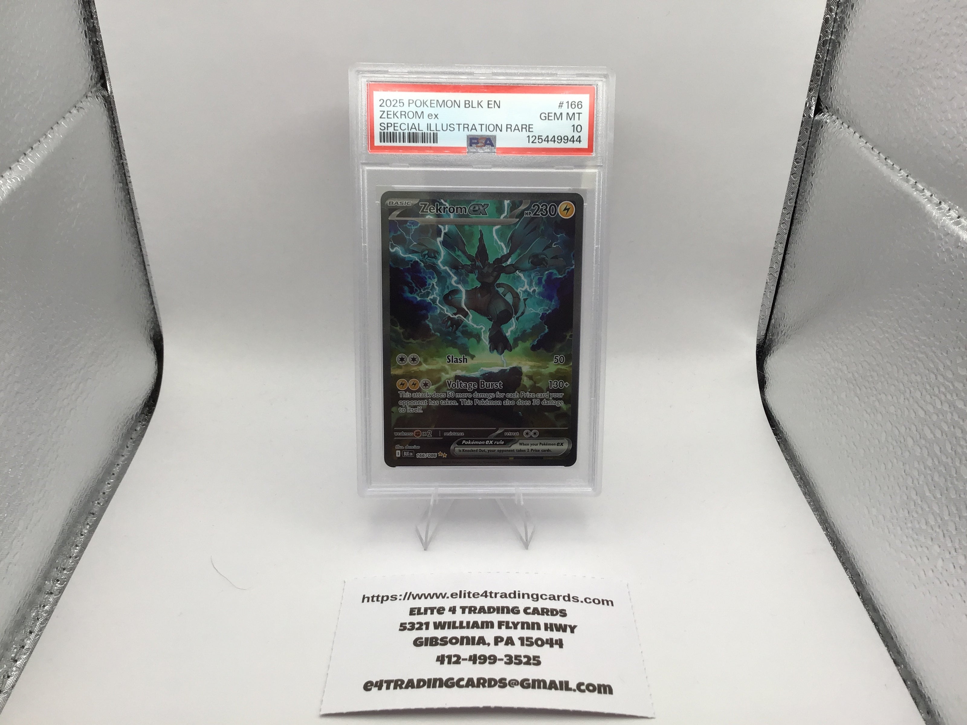 Zekrom ex #166 Pokemon Black Bolt (PSA 10)
