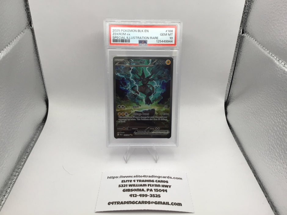 Zekrom ex #166 Pokemon Black Bolt (PSA 10)