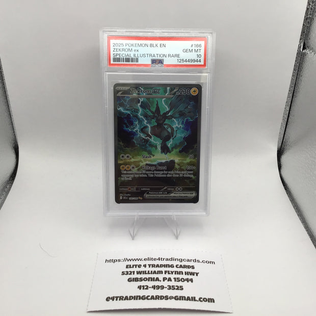 Zekrom ex #166 Pokemon Black Bolt (PSA 10)