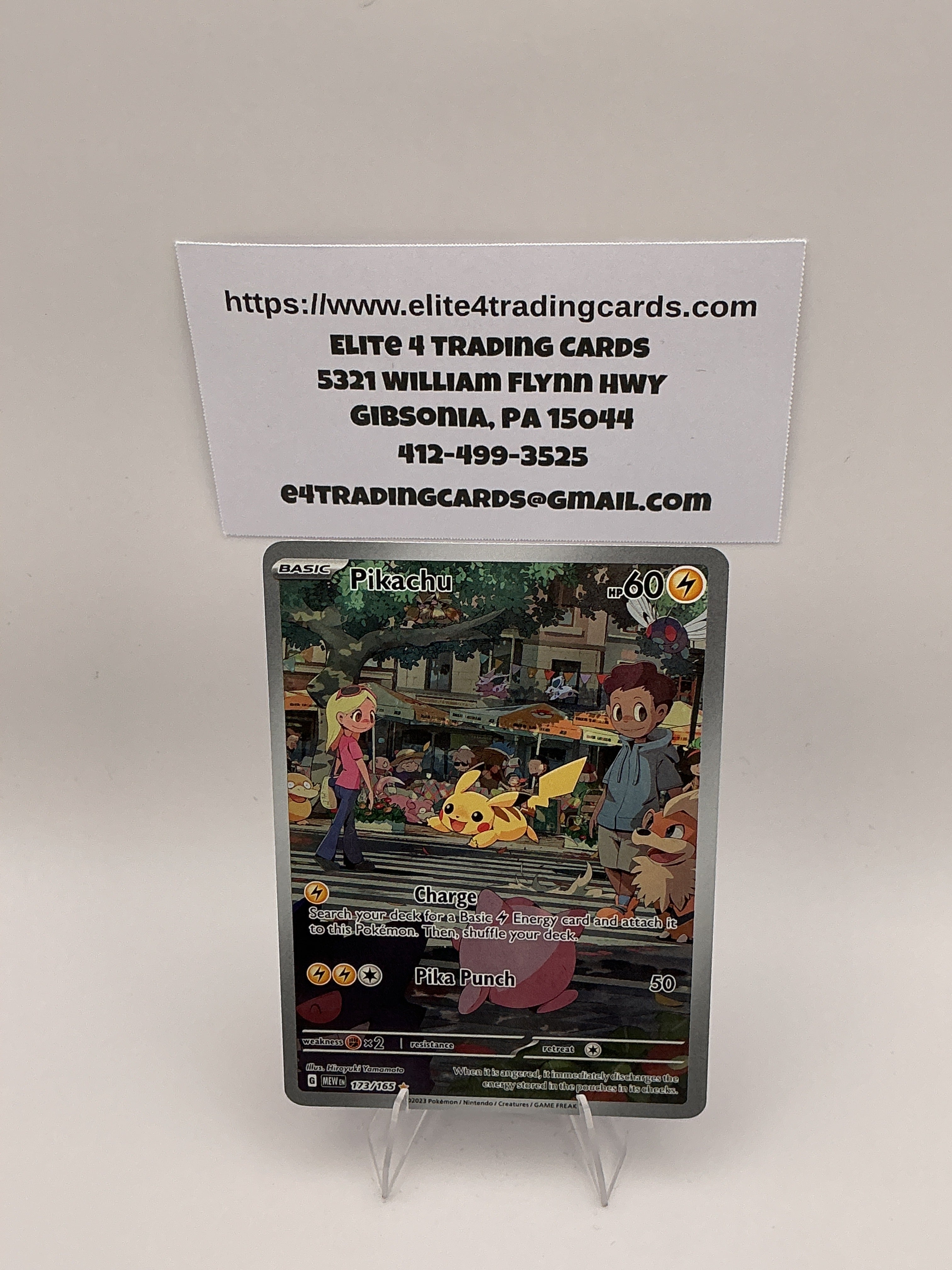 Pikachu - 173/165 - SV: Scarlet & Violet 151 (MEW) - NM