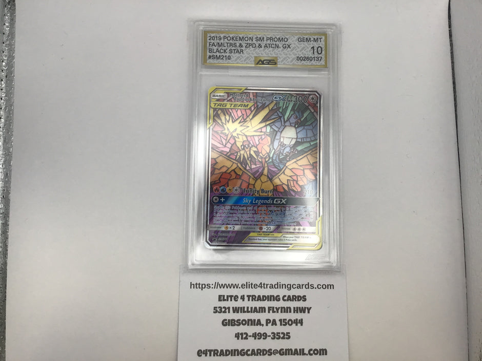 Moltres & Zapdos & Articuno GX #SM210 Pokemon Promo (AGS 10)