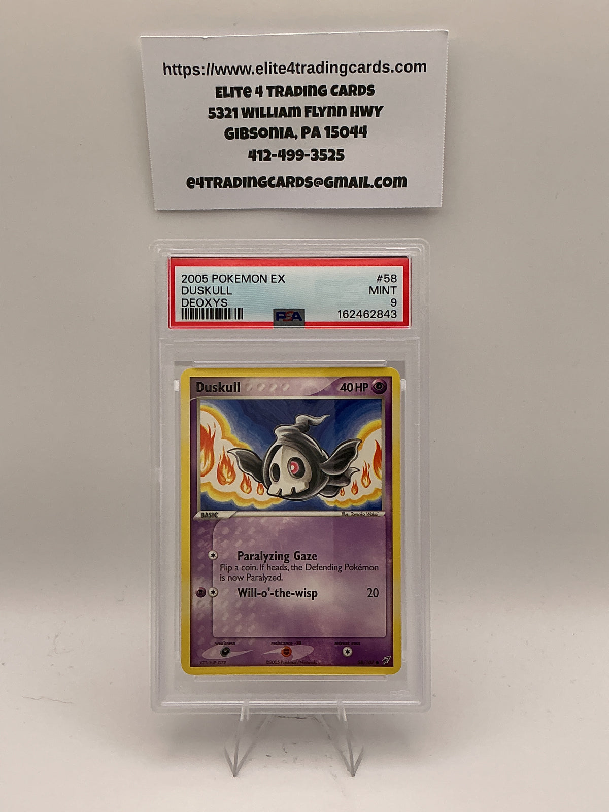 Duskull #58 Pokemon Deoxys (PSA 10)