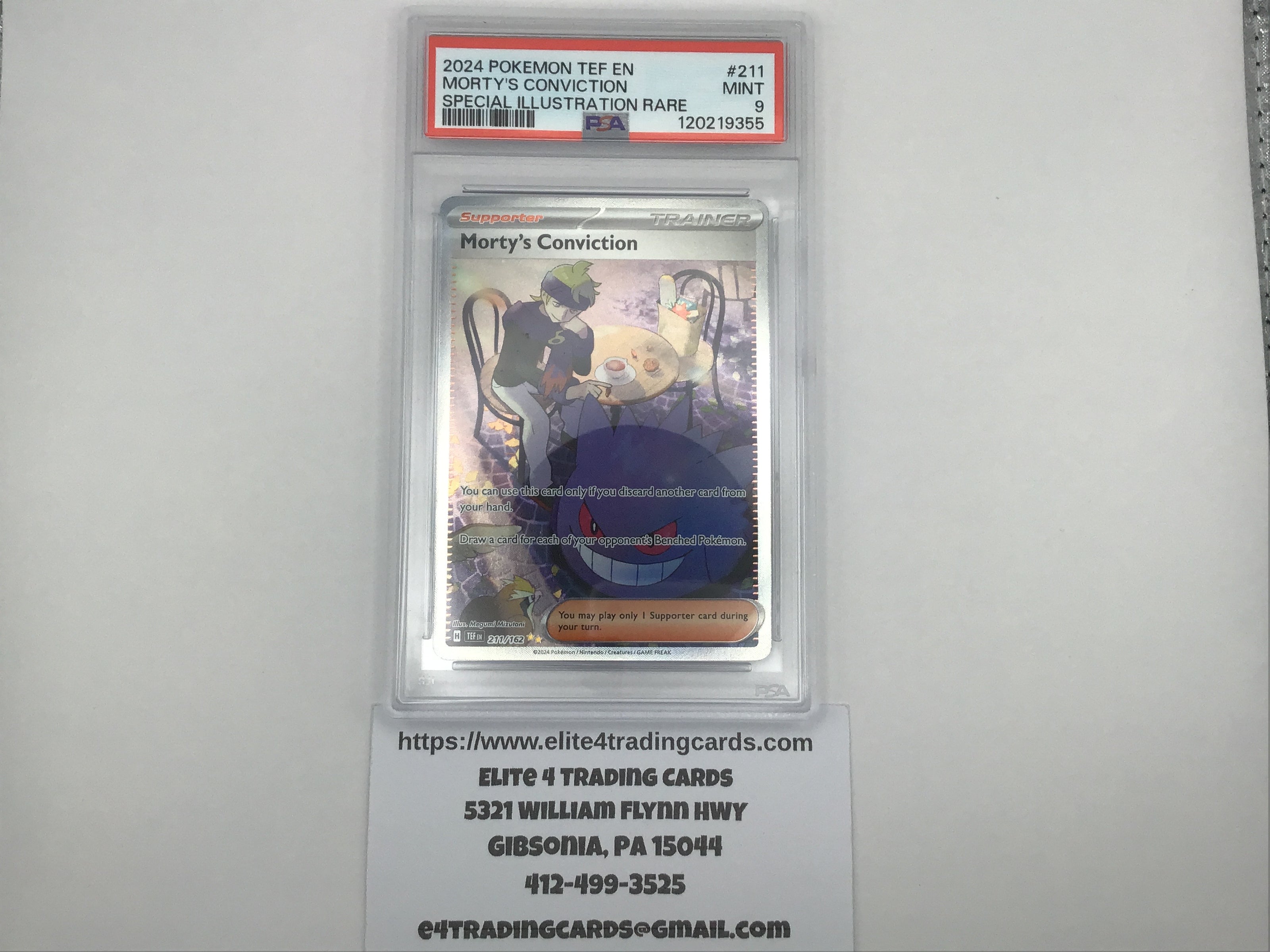 Morty's Conviction #211 Pokemon Temporal Forces (PSA 9)