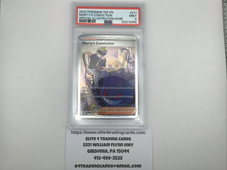 Morty's Conviction #211 Pokemon Temporal Forces (PSA 9)