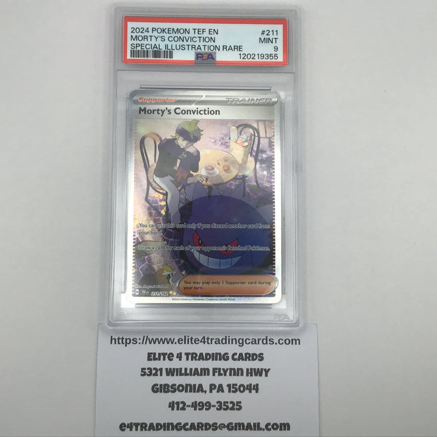Morty's Conviction #211 Pokemon Temporal Forces (PSA 9)
