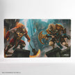 Magic: The Gathering Reality Fracture Shiny Playmat - Ajani, Path of Vengeance/Ajani, Counter Attack Leader - GameGenic Playmats