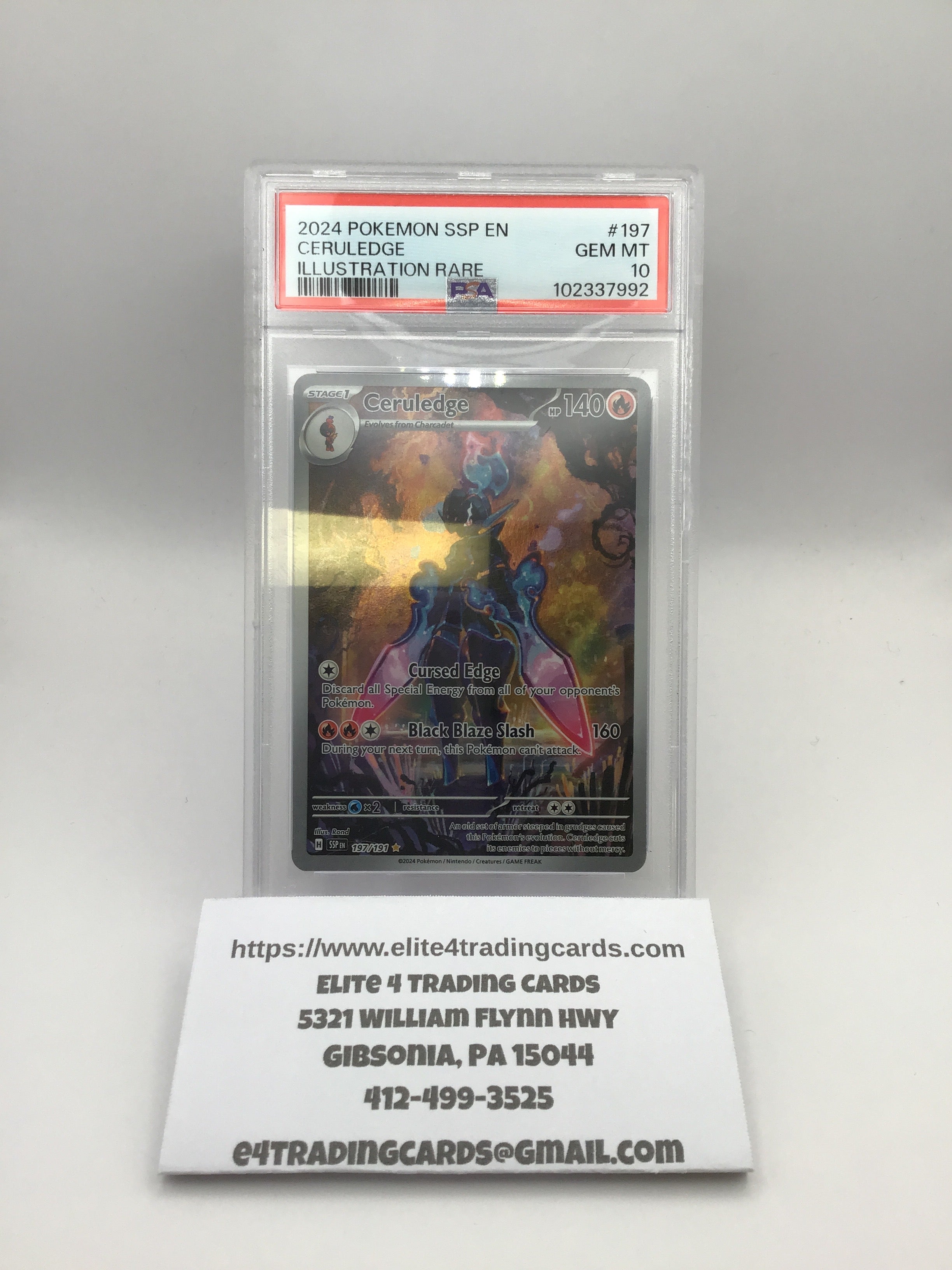 Ceruledge - 197/191 - SV08: Surging Sparks (SSP) (PSA 10)