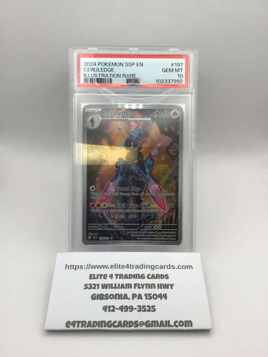 Ceruledge - 197/191 - SV08: Surging Sparks (SSP) (PSA 10)
