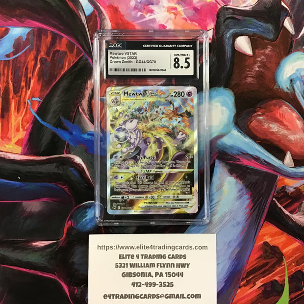 Mewtwo VSTAR #GG44 Pokemon Crown Zenith (CGC 8.5)