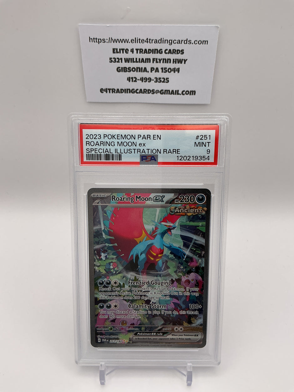 Roaring Moon ex #251 Pokemon Paradox Rift (PSA 9)