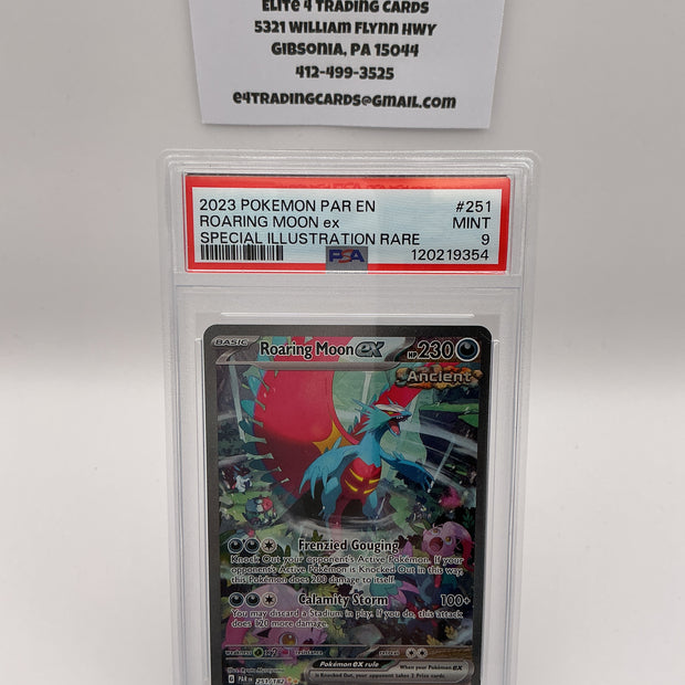 Roaring Moon ex #251 Pokemon Paradox Rift (PSA 9)