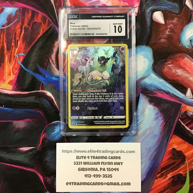 Mew #GG10 Pokemon Crown Zenith (CGC 10)