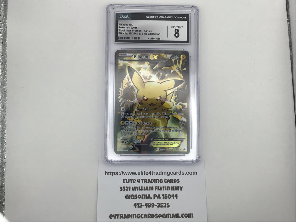 Pikachu EX #XY124 Pokemon Promo (CGC 8)