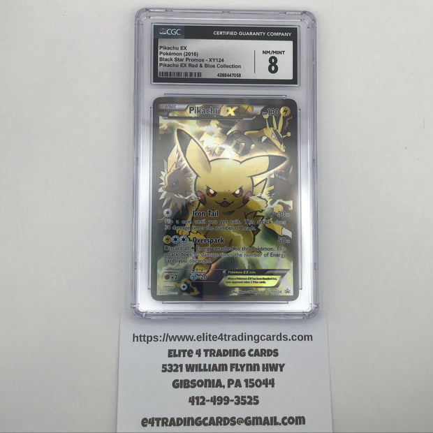 Pikachu EX #XY124 Pokemon Promo (CGC 8)